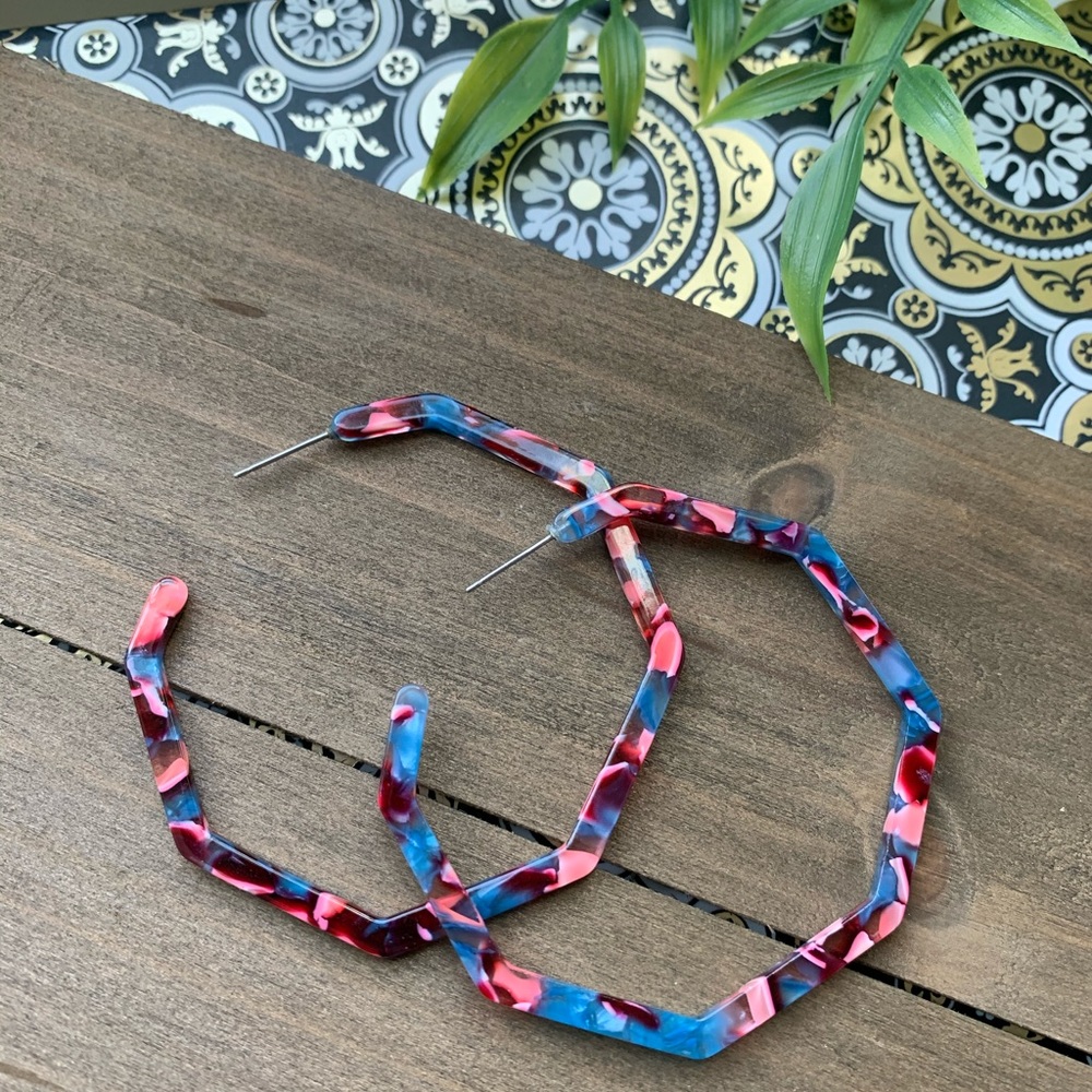 🌸BOGO🌸 New Multicolor Large Hoops